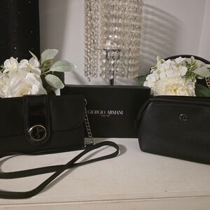 Giorgio Armani Black Women's Bag Set